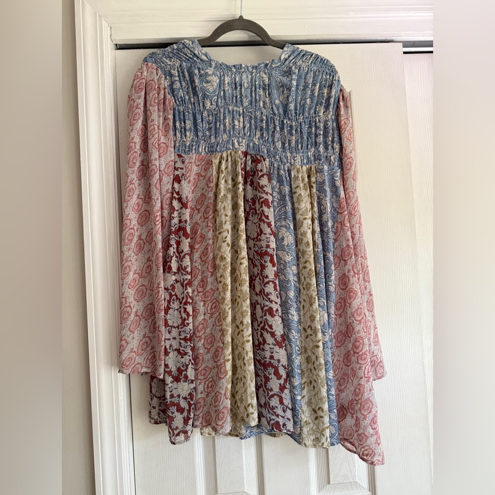 Free People Merrie Mix Print Tunic - Picture 2 of 6